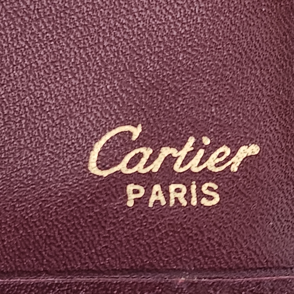 Cartier Vintage Bordeaux Bifold Wallet/ Checkbook - Picture 5 of 14